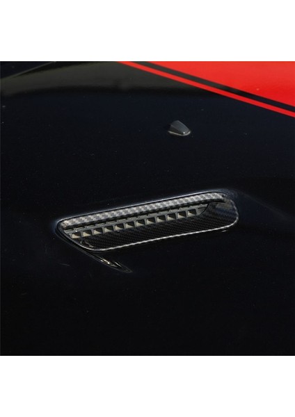 1paır Motor Kapak Trim Hava Akışı Emme Kaputu Dodge Challenger Için Havalandırma Kapağı 2009-2014 Abs Karbon Fiber Çıkartma Kapakları (Yurt Dışından) fırsatları
