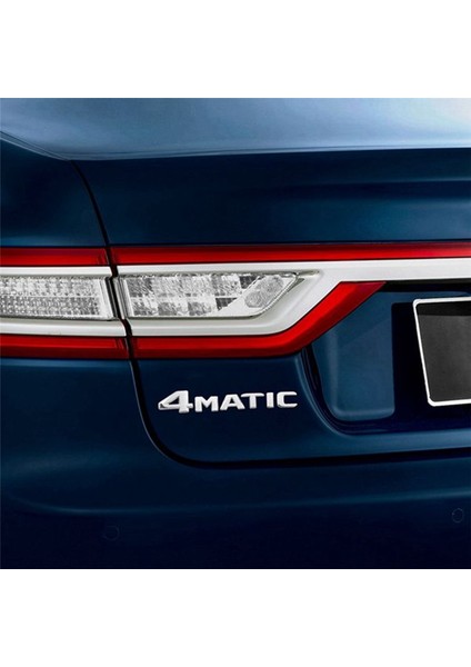 2 Pcs 4matik Gümüş Otomatik Gaga Kapı Çamurluk Tampon Rozeti Etiket Emblemi Yapışkan Bant Sticker Mercedes-Benz Için Değiştirme (Yurt Dışından) fiyatları