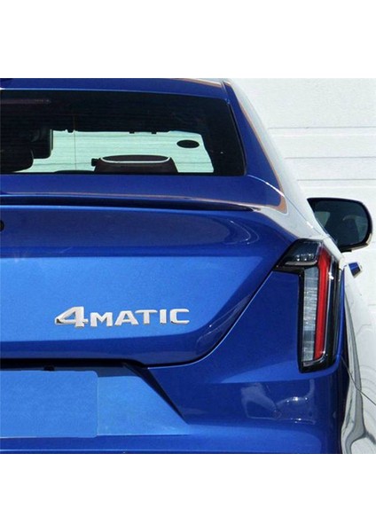 2 Pcs 4matik Gümüş Otomatik Gaga Kapı Çamurluk Tampon Rozeti Etiket Emblemi Yapışkan Bant Sticker Mercedes-Benz Için Değiştirme (Yurt Dışından) modelleri
