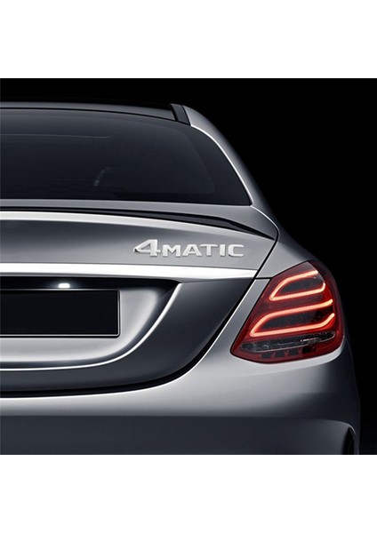 2 Pcs 4matik Gümüş Otomatik Gaga Kapı Çamurluk Tampon Rozeti Etiket Emblemi Yapışkan Bant Sticker Mercedes-Benz Için Değiştirme (Yurt Dışından) fırsatları