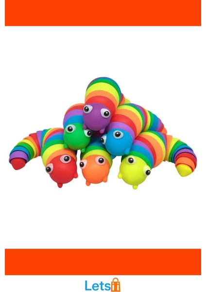 Eğlenceli Renkli Dayanıklı Plastikten Yapılmış Sümüklü Böcek Oyuncak fırsatları