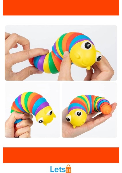 Eğlenceli Renkli Dayanıklı Plastikten Yapılmış Sümüklü Böcek Oyuncak indirimleri