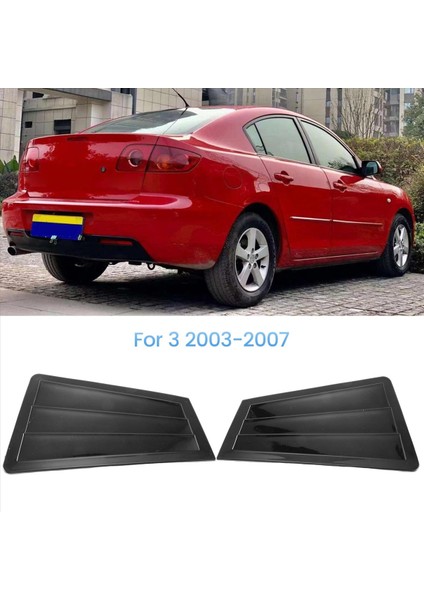 1paır Araç Arak Cancı Dentek Trim Mazda 3 2003-2007 Yan Kanjör Hava Havalandırma Kepçesi Spoop Spoor Deflektör B (Yurt Dışından)