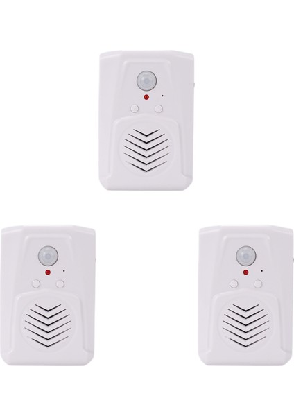 3x Sensör Hareket Kapı Zili Anahtarı Mp3 Kızılötesi Kapı Zili Kablosuz Pir Hareket Sensörü Sesli Hoş Geldiniz Zili Giriş Alarmı (Yurt Dışından)