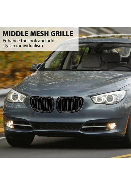 Parlak Siyah Araba Ön Böbrek Izgarası Bmw 5 Serisi E60 E61 M5 520I 535I 550I 2003-2010 Sedan (Yurt Dışından) fiyatları