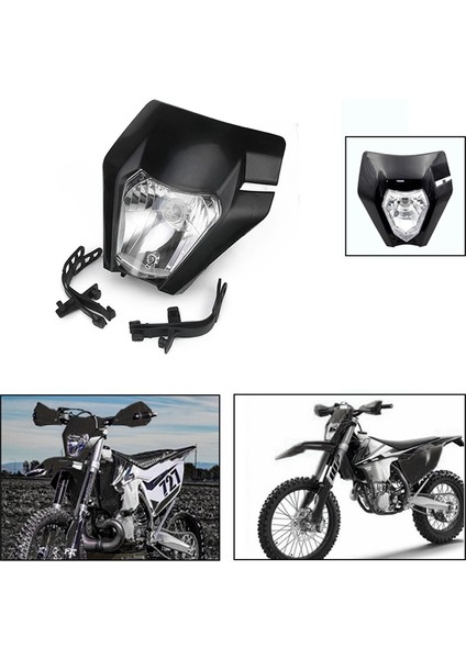 Ktm 125 150 250 300 350 450 500 Için Yol Far Maskesi Kapalı Motosiklet Başı Işık Lambası (Yurt Dışından) modelleri