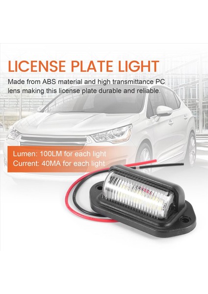 4pcs 12V 6 Smd LED Dış Plaka Etiketi Işık Su Geçirmez Plaka Lambası Araba Kamyonu Için Arka Lamba Rv Römork Teknesi (Yurt Dışından) modelleri