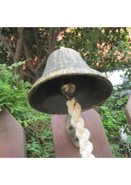 1pcs Büyük Vintage Dökme Demir Kapı Zili Ferforje Duvar Dekorasyon Kolye Ev Bahçe Sundurma Çıngırak Dekorasyon (Yurt Dışından) fiyatları