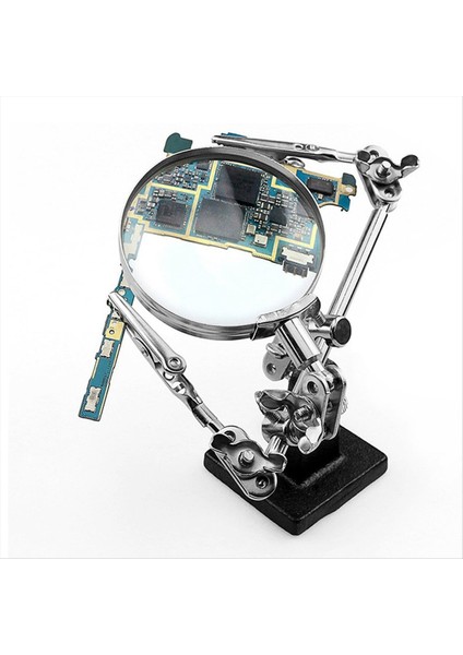 LED Işıklı Kaynak Büyüteci 5x Lens Yardımcı Klips Aracı (Yurt Dışından) indirimleri