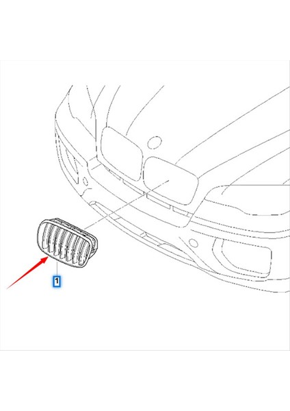 Araba Ön Tampon Kaput Böbrek Izgara Yarışları Bmw X5 E70 2006-2013 51712150246 51712150247 (Yurt Dışından) fırsatları
