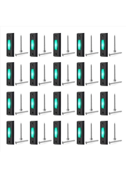 20PCS Kablolu Kapı Zil Düğmesi LED Işık Kapı Zili Halka Düğmesinin Değiştirilmesi Duvara Bağlı Kapı Açıcı Anahtarı (Yurt Dışından)