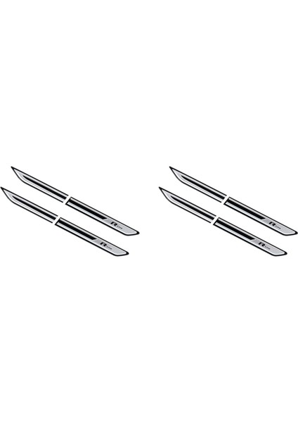 Passat B8 Krom Araç Tarafı Çamurluk Dekorasyon Sticker Araba Çamurluk Trim Aksesuarları (Yurt Dışından)