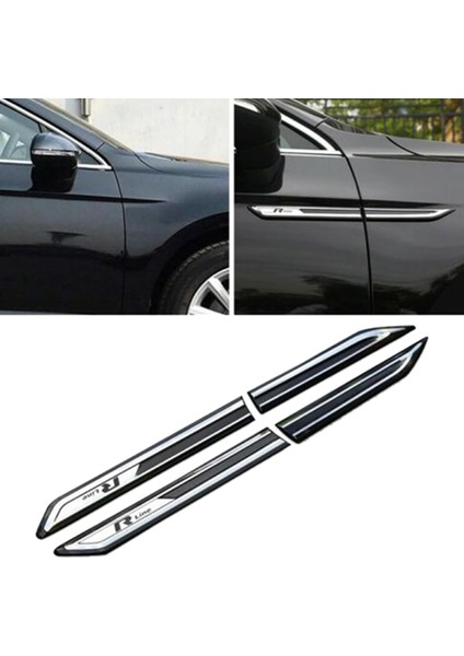 Passat B8 Krom Araç Tarafı Çamurluk Dekorasyon Sticker Araba Çamurluk Trim Aksesuarları (Yurt Dışından) fiyatları