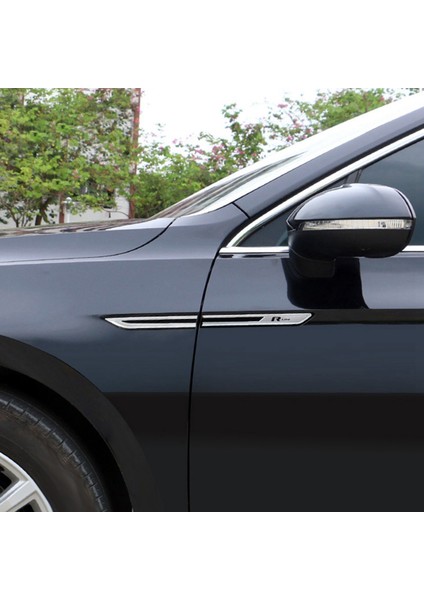 Passat B8 Krom Araç Tarafı Çamurluk Dekorasyon Sticker Araba Çamurluk Trim Aksesuarları (Yurt Dışından) fırsatları