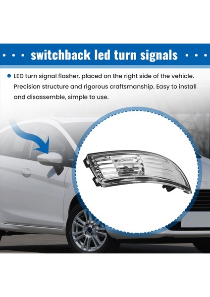 Sağ Araba Dönüş Sinyali Işıkları Kapı Kanat Aynası Göstergesi Ford Fiesta Mk8 2008-2016 Için Işık Tekrarlayıcı Gövdesi Ampul Olmadan (Yurt Dışından) indirimleri