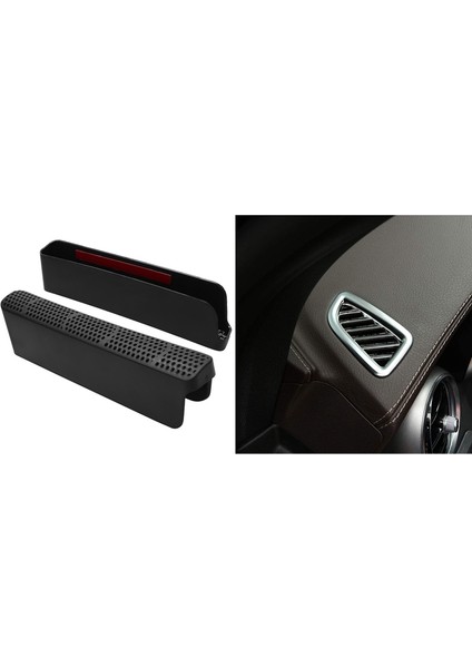 4 Pcs Araç Aksesuarları 2 Pcs Araç Koşulu Havalandırma Outlet ve 2 Pcs Gösterge Tablosu Klima Outlet Havalandırma Kapağı (Yurt Dışından) fiyatları