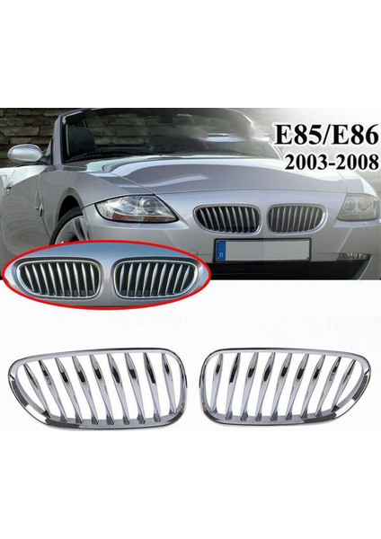 Ön Çit Izgara Izgara Abs Chrome For-Bmw Z4 E85 E86 2003-2009 51117117757 511171177758 (Yurt Dışından) fırsatları