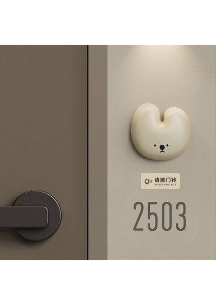 Bunny Doorbytel Tavşan Kapı Zili Kablosuz 3 Hızlı Ayarlanabilir Hacim Eğlence Çağrı Giriş Hatırlatma Ev Dairesi (Yurt Dışından)