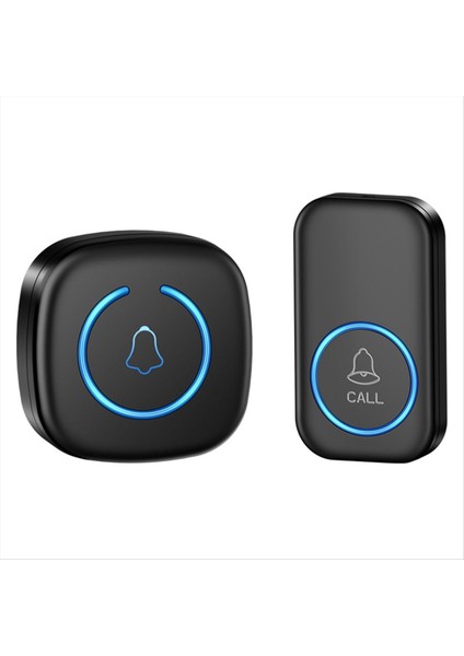 Kablosuz Kapı Zili Akıllı Karşılama Kapı Zili 300M 60 Şarkılar Melodiler Ev Akıllı Kapı Zili Siyah Abd Fiş (Yurt Dışından)