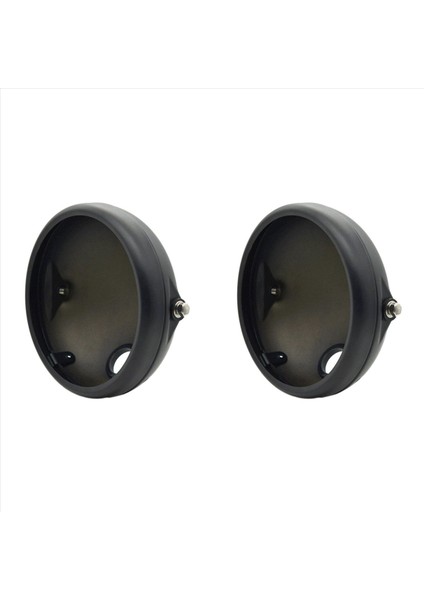 2x Motosiklet 7 Inç LED Far Montaj Gövdesi Far Kafası Işık Muhafaza Kapağı Kova Deniz Feneri (Yurt Dışından)