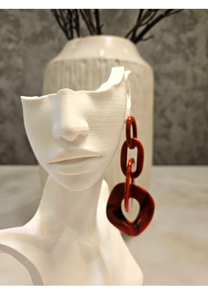 Şık Trend Akrilik Zincir Küpe fiyatları