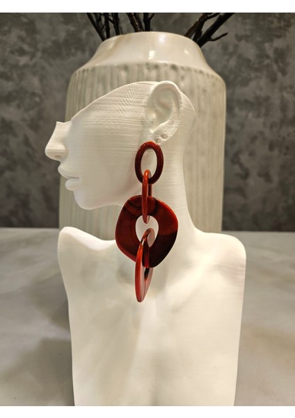 Şık Trend Akrilik Zincir Küpe fırsatları