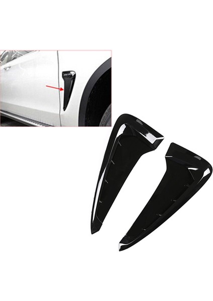 Araba Yan Kanat Hava Akışı Çamurluk Izgara Emme Havalandırma Trim For-Bmw X5 F15 2014-2018 Dekorasyon Aksesuarları (Yurt Dışından) fiyatları