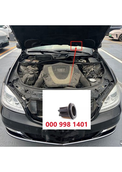 A0009981401 Araba Hood Grille Grill Havalandırma Kapağı Mercedes Için Grommet Benz W221 S550 S500 (Yurt Dışından) modelleri