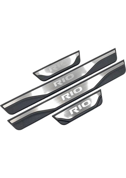 1 Set Paslanmaz Kapı Eşik Vuruş Plaka Koruyucular Koruma Koruma Kapağı ve 4 Adet Krom Kapı Kolu (Yurt Dışından) indirimleri