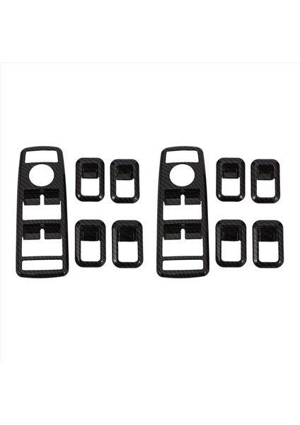 10X Araba Iç Dekor Kapısı Pencere Anahtarı Kapak Kapakları Mercedes Benz A B C E Cla Gla Glk ml Gle Class W204 (Yurt Dışından)