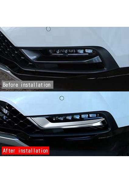 2x Araç Krom Ön Tampon Alt Izgara Trim Şeritler Honda Hrv Hr-V Vezel 2021 2022 (Yurt Dışından) indirimleri