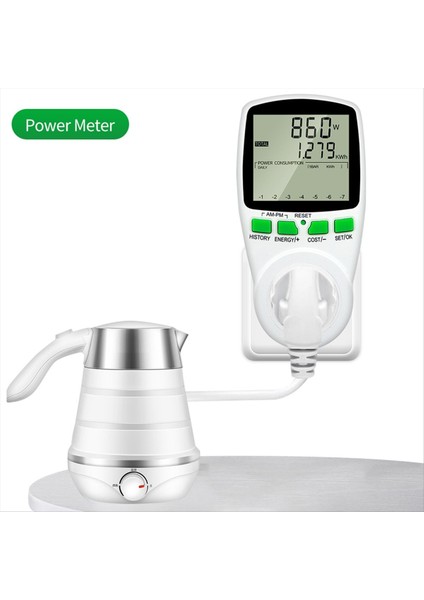 Dijital LCD Enerji Ölçer Wattmetre Güç Analizörü Ab Fişi (Yurt Dışından) fiyatları