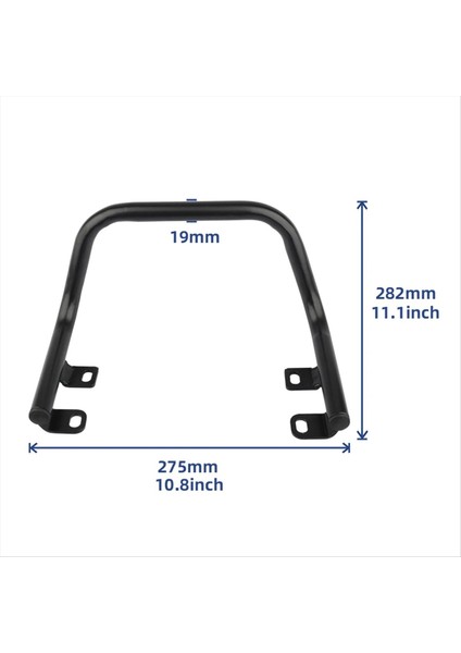Motosiklet Yolcu Arka Solo Koltuk Bagaj Rafı Destek Rafı Kıta 650 GT650 19-23 Interceptor 650 18-23 (Yurt Dışından) fırsatları