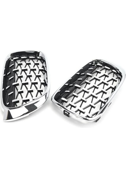 2pcs Set Ön Böbrek Grilles Elmas Meteor Tarzı Krom Bmw X3 X4 F25 F26 14-18 (Yurt Dışından) fırsatları
