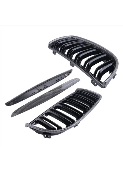 Araba Karbon Fiber Bak Bmw 3 Serisi E90 E91 2005-2008 Için Ön Böbrek Izgara Çift Çıtaları Izgara (Yurt Dışından) modelleri