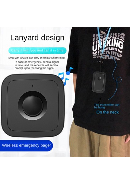 Çevresli Kablosuz Çağrı Düğmesi Çevreme Kablosuz Kapı Çanları/yaşlı/hasta Için 5 Gear 300M/ENGELLI/HAMILE Kadın Eu Fiş (Yurt Dışından)