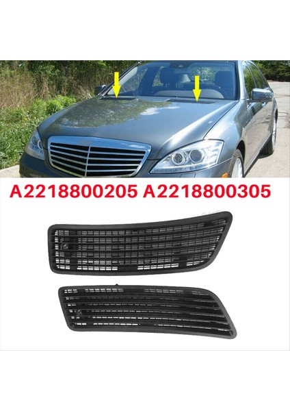 1paır Hout Üst Grille Havalandırma Radyatör Kapak Mercedes Benz W221 W216 W251 2007-2013 A22800205 A2218800305 (Yurt Dışından) indirimleri