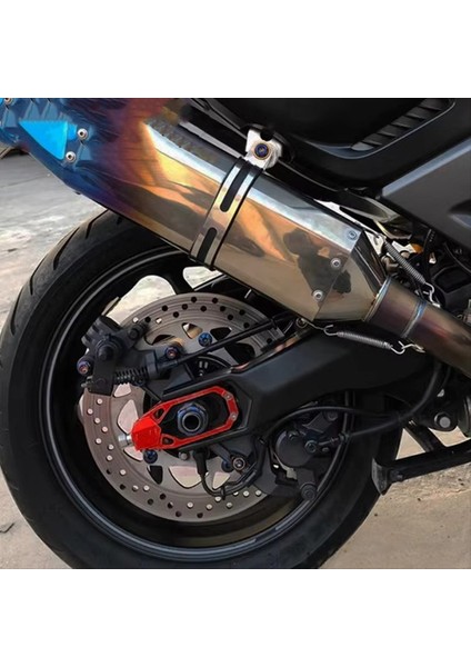 Yamaha Tmax 530 Tmax 560 Aksesuarlar Için Motosiklet Arka Tekerlek Zinciri Düzenleyici Regülatör Kaydırıcılar Gerginler Kırmızı (Yurt Dışından) indirimleri