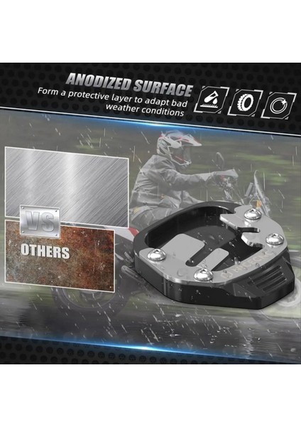 Lambretta Için Motosiklet Yan Ayak Destek Koruma Kapağı X300 2023 Yan Kıcsktand Ayak Pedi Kick Stand Genişletici B (Yurt Dışından) indirimleri