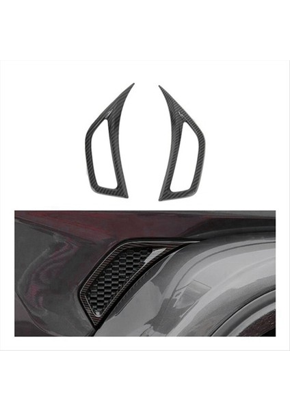 Karbon Fiber Görünüm Fender Yan Hava Havalandırma Döşeme Kapağı Jeep Wrangler Jl 2018-2022 Araç Vücut Çamurluk Plaka Döşeme (Yurt Dışından) modelleri