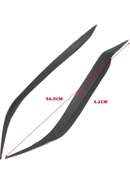 Mazda 3 Sedan Için 2004-2009 Far Kapağı Kaşları Far Göz Kapakları Dekorasyon Far Kapağı Trim Siyah (Yurt Dışından) fırsatları