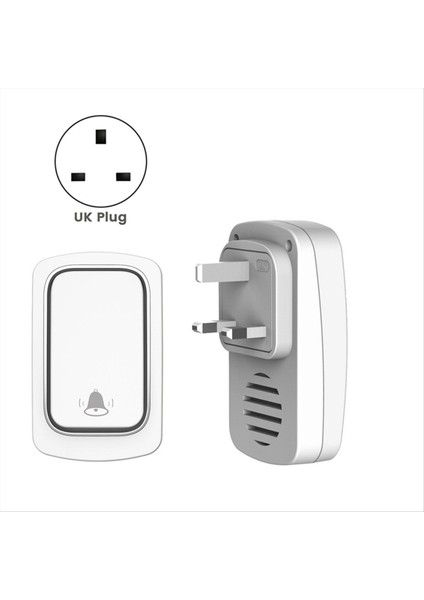 Kendi Powered Kablosuz Kapı Zili Yok Pil Su Geçirmez Kapı Zil Zil Yüzüğü Yaşlı Arayan Ev Güvenlik Kapı Zili Ingiltere (Yurt Dışından) fiyatları