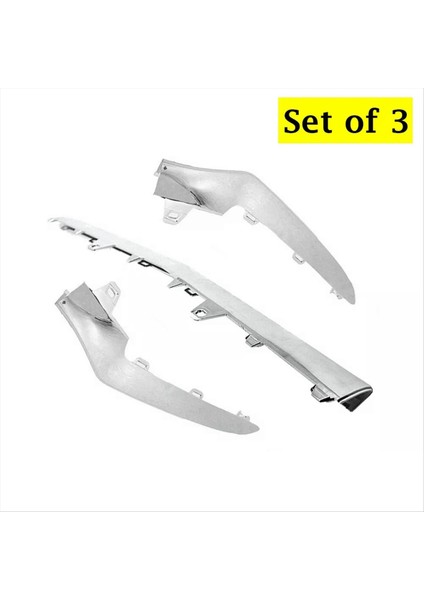 3pcs Ön Alt Tampon Krom Trim Kalıplama Benz E Sınıfı W212 14-16 A212852774 A212852874 A2128852674 (Yurt Dışından) indirimleri