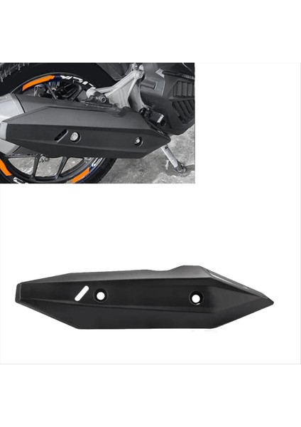 Motosiklet Egzoz Borusu Kapak Koruyucusu Isı Kalkanı Honda Için Anti-Ölçeklendirme Kabuğu CLICK150I CLICK125I Click 150I 125I Siyah (Yurt Dışından) indirimleri