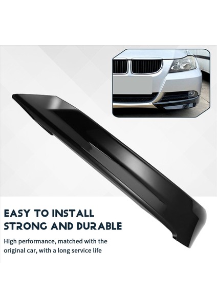 Araba Parlak Siyah Ön Tampon Dudak Köşe Kapak Trim Alt Koruyucu Ayırıcı Bmw E90 E91 320I 330I 2005-2008 (Yurt Dışından) indirimleri