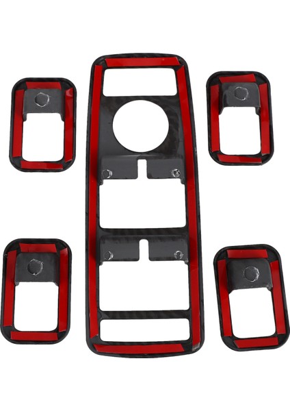 2 Set Araç Aksesuarları 1 Set Araç Kapısı Penceresi Anahtarı Kapak Trims &amp 1 Set Araç Direksiyon Tekerleği Düğmesi Kapak Döşeme Çıkartmaları (Yurt Dışından) fiyatları