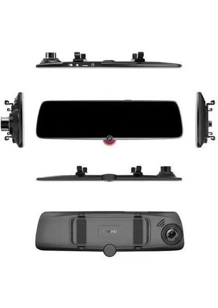 GO-403 Ayna Monitör 3 Kamera Destekli Araç Dvr