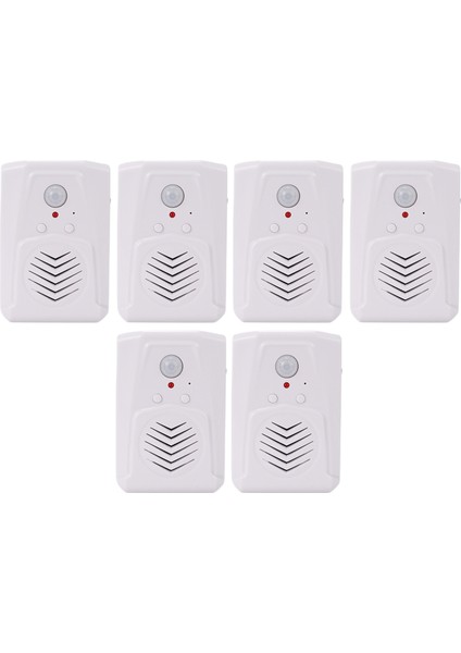 5x Sensör Hareket Kapısı Çan Switch Mp3 Kızılötesi Kapı Zili Kablosuz Pır Hareket Sensörü Sesli Prompter Hoş Geldiniz Giriş Alarmı (Yurt Dışından)