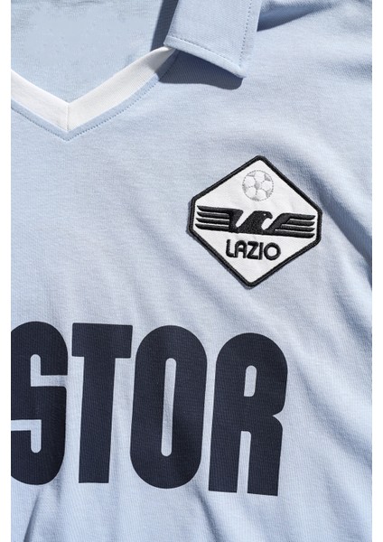 Ss Lazio 1983/84 Mavi Retro Forma T-Shirt fırsatları