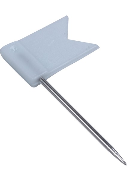 100 Bayrak Şekli Harita Pimleri Bildirim Tahtası Çizim Pimleri Itme Pimi Beyaz (Yurt Dışından)